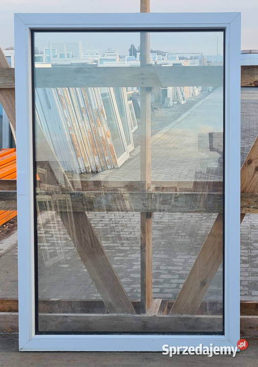 OKNA KacprzaK Witryna 88X133 FIX Używany PCV mazowieckie Siedlce