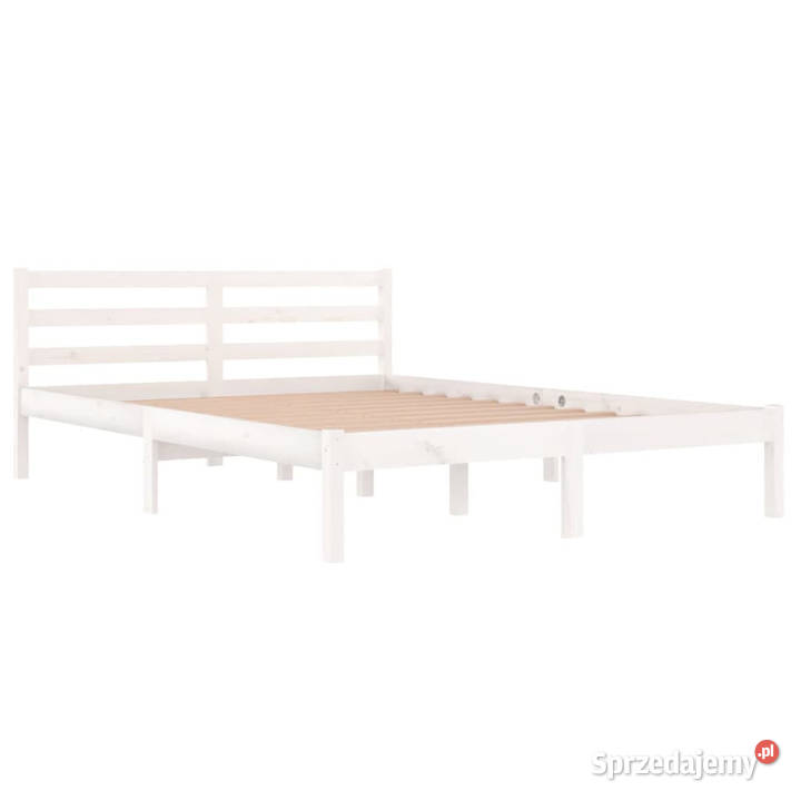 Rama łóżka biała lite drewno sosnowe 140x200 Łóżka mazowieckie Warszawa