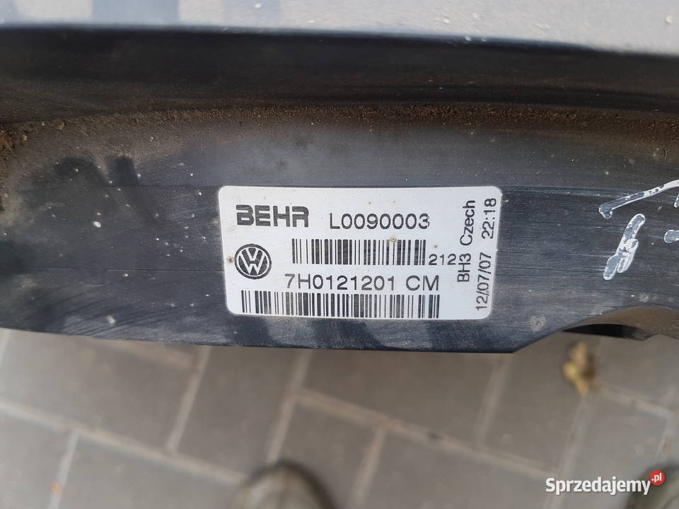 VW TRANSPORTER T5 CHLODNICA WODY WENTYLATOR dostawcze Turek