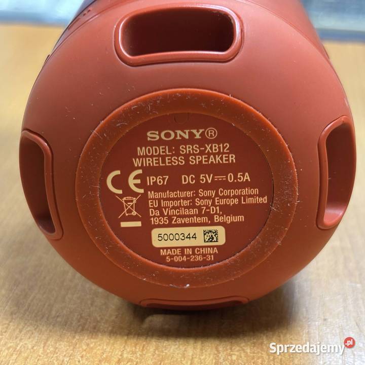 Głośnik przenośny Sony SRSXB12 Czerwony 5 W Elbląg