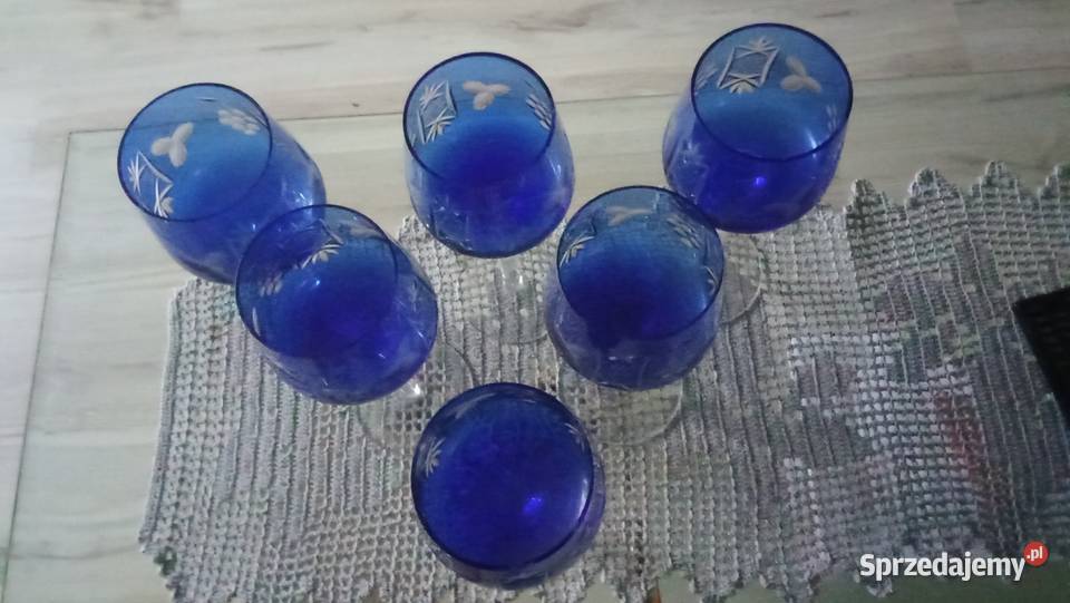 Kieliszki Kryształowe Remery PRL zestaw 6 sztuk Mysłowice