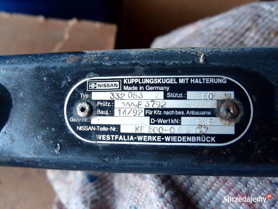 Solidny Hak holowniczy Nissan micra Łódź