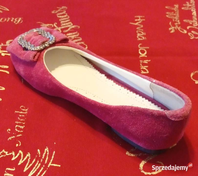 Balerinki skórzane Mirosławiec