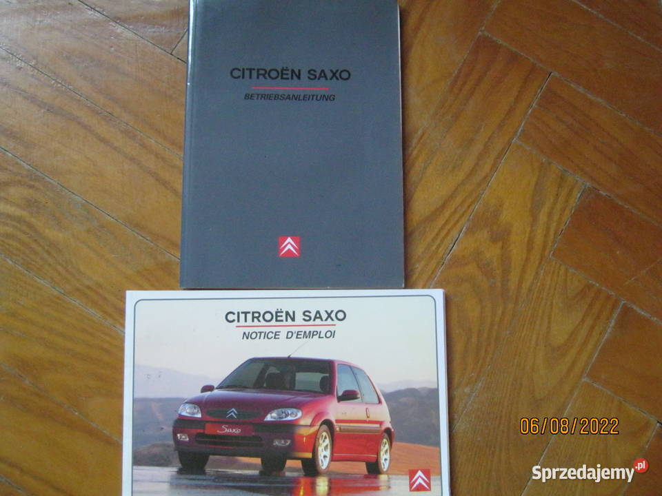 Citroen Saxo  3 instrukcje obslugi,ksiazka przegladow