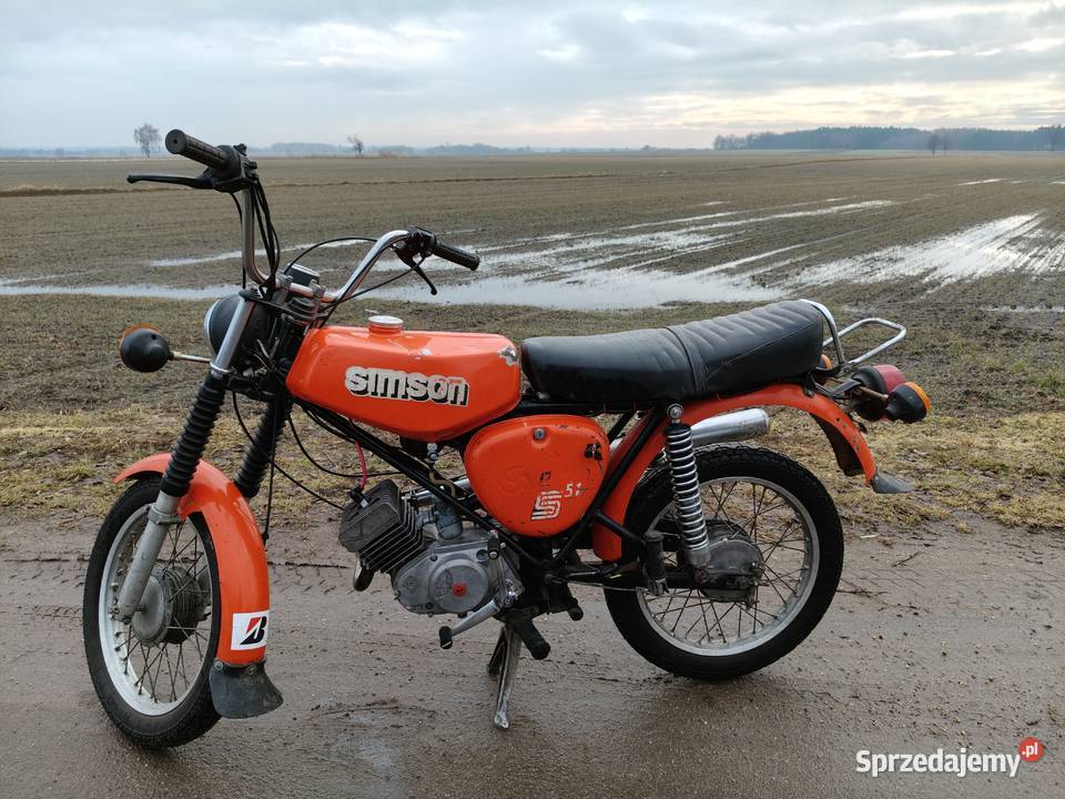 Simson S51 enduro 1984r z dokumentami Motoryzacja Nowe Skalmierzyce