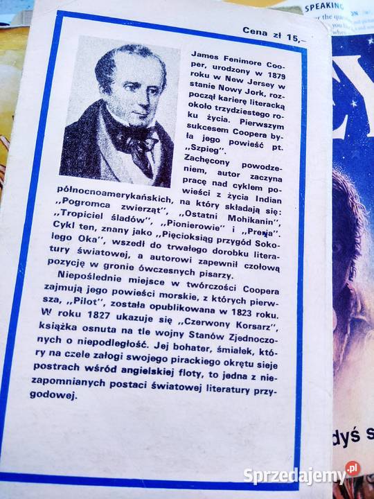 Cooper książki Czerwony korsarz mazowieckie Warszawa