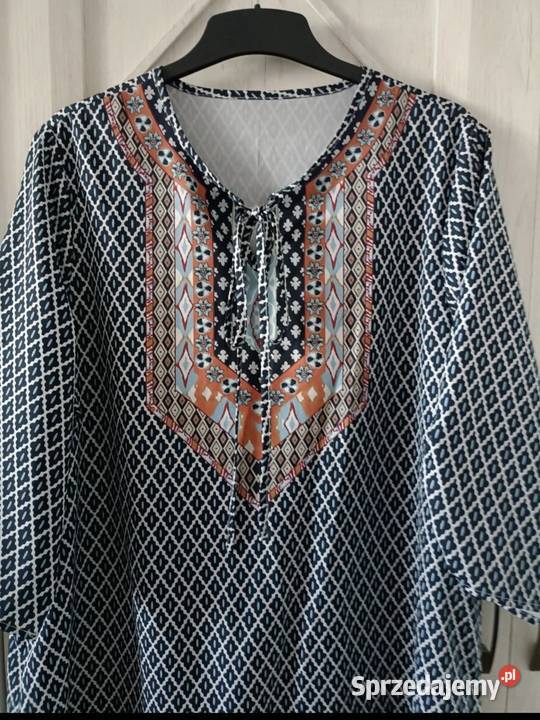 Tunika w stylu indyjskmi granatowa rozmiar XLXXL Bluzki i koszule Lublin