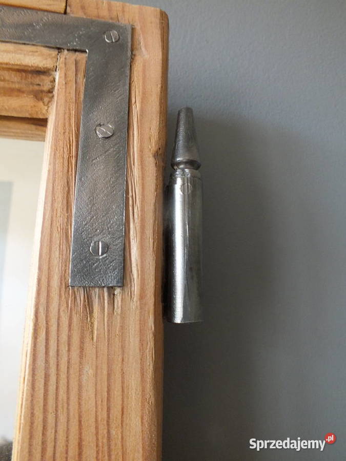 Stare okno drewniane lustro w ramieokoło 1930 Bielawa