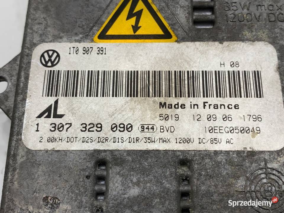 PRZETWORNICA XENON VW TOURAN 1T0907391 0310 Przetwornice podkarpackie sprzedam