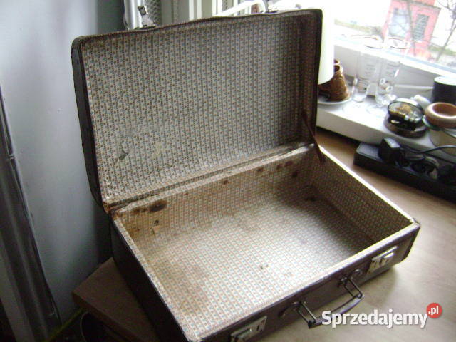 Starocie z PRL Stara walizka przedwojenna Kolekcje Gdynia
