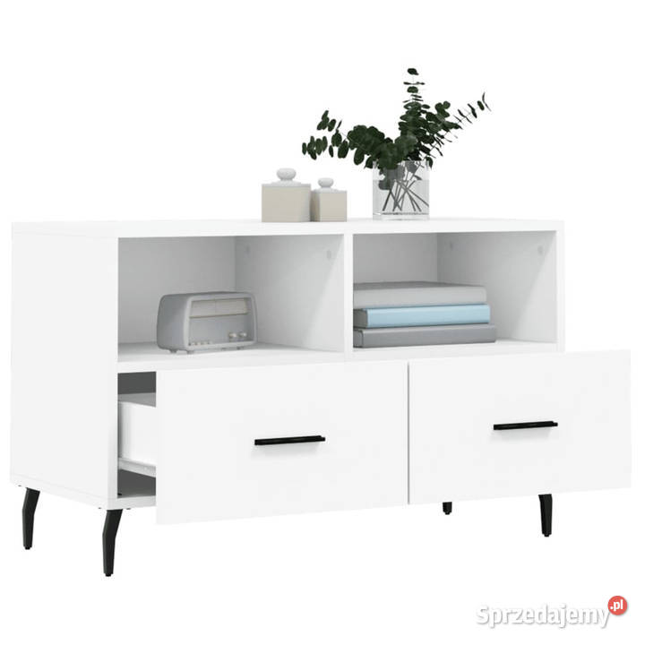 Szafka pod TV biała 80x36x50 materiał mazowieckie Warszawa