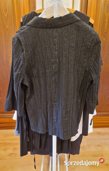 Damska letnia BLUZKA Wallis czarna rozpinana Lublin