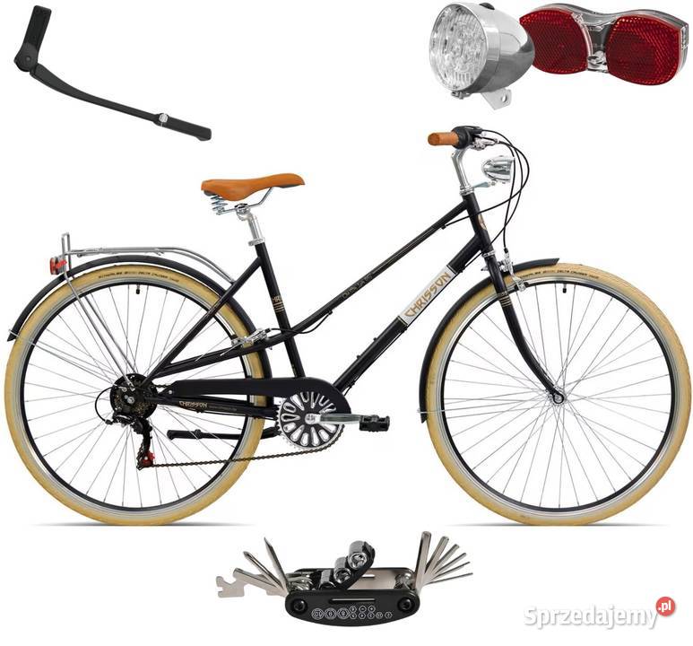 Rower Damski Miejski Koła 28 SHIMANO Bagażnik
