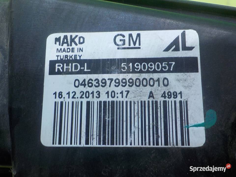 OPEL COMBO D 13 CDTI 14r VAN L1H1 lampa lewa mazowieckie Suków