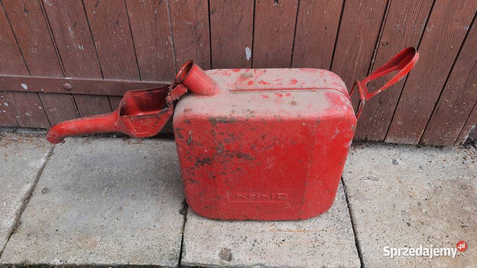 Kanister metalowy z lejkiem ZSRR 10l lubelskie Lublin