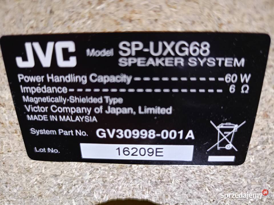 Małe Kolumny JVC Japan 60 Watt sprzedam