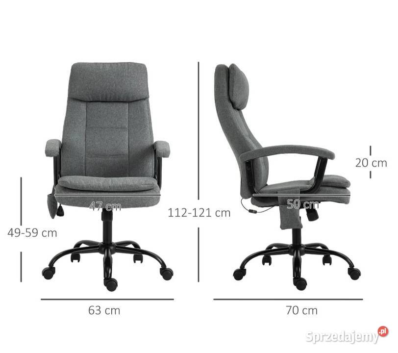 Vinsetto Krzesło biurowe z funkcją masażu Bochnia