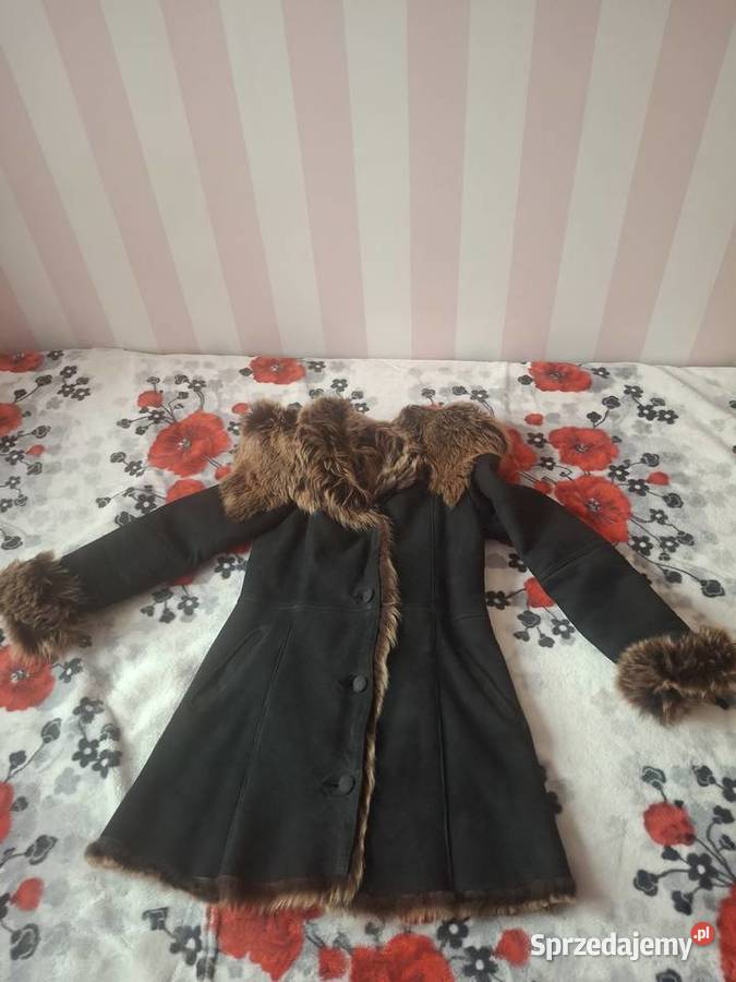 Damski Naturalny kożuszek z koziej skóry Bez wzoru Lublin