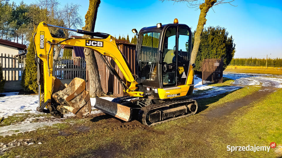 JCB 8026 CTS z 2017 roku 4159 mtg stan kabina Piotrków Trybunalski