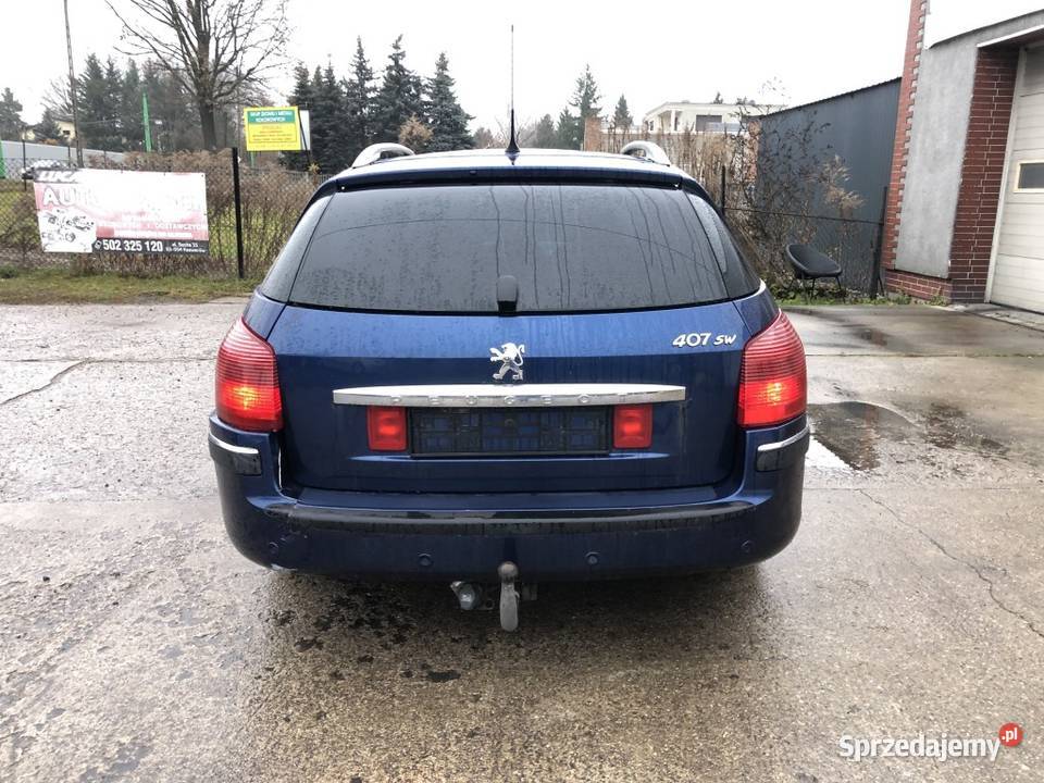 Peugeot 407 20d 136 XENON Panorama Półskóry 100 407 Łódź