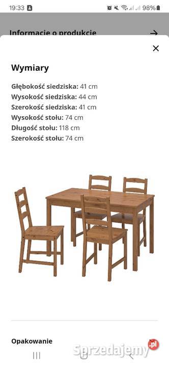 Likwidacja kawiarni stół z krzeslami Stoły Łódź