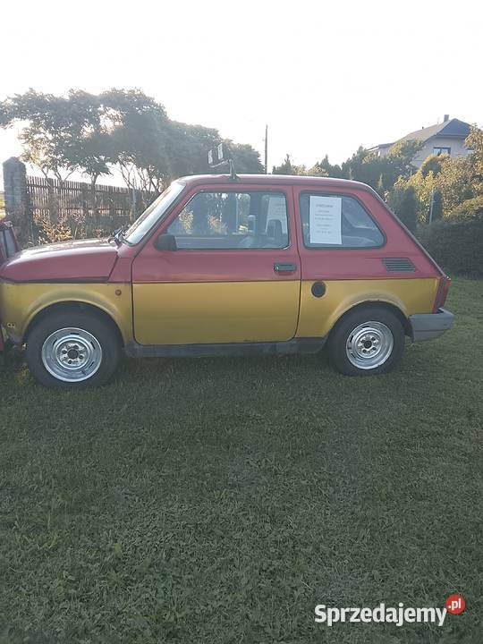 Fiat 126p bez prawa rejestracji autko kolegi łódzkie Poddębice