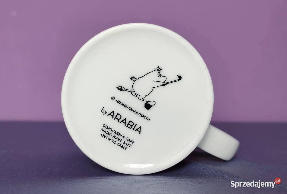 MUMINKI kubek Moomin Arabia Finland z naklejką