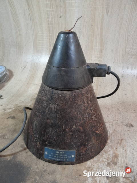 lampa wisząca Industrial loft fabryczna org DDR Oświetlenie Żary