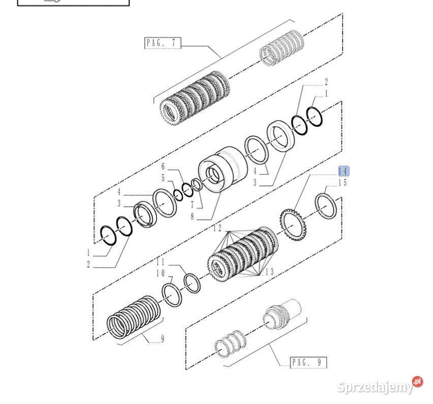 82002243 Tarcza sprzęgła MAxxum MXU T6000 TS CNH mazowieckie Warszawa