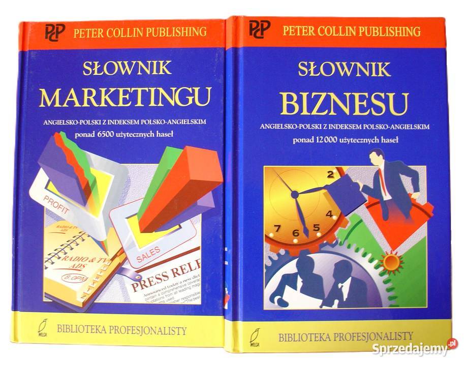 Zestaw 2 Słowników Marketingu Biznesu angpolski Łódź
