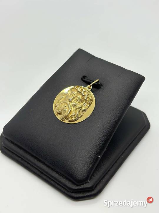 Złota zawieszka pr 585 486g Jezus warmińsko-mazurskie Elbląg
