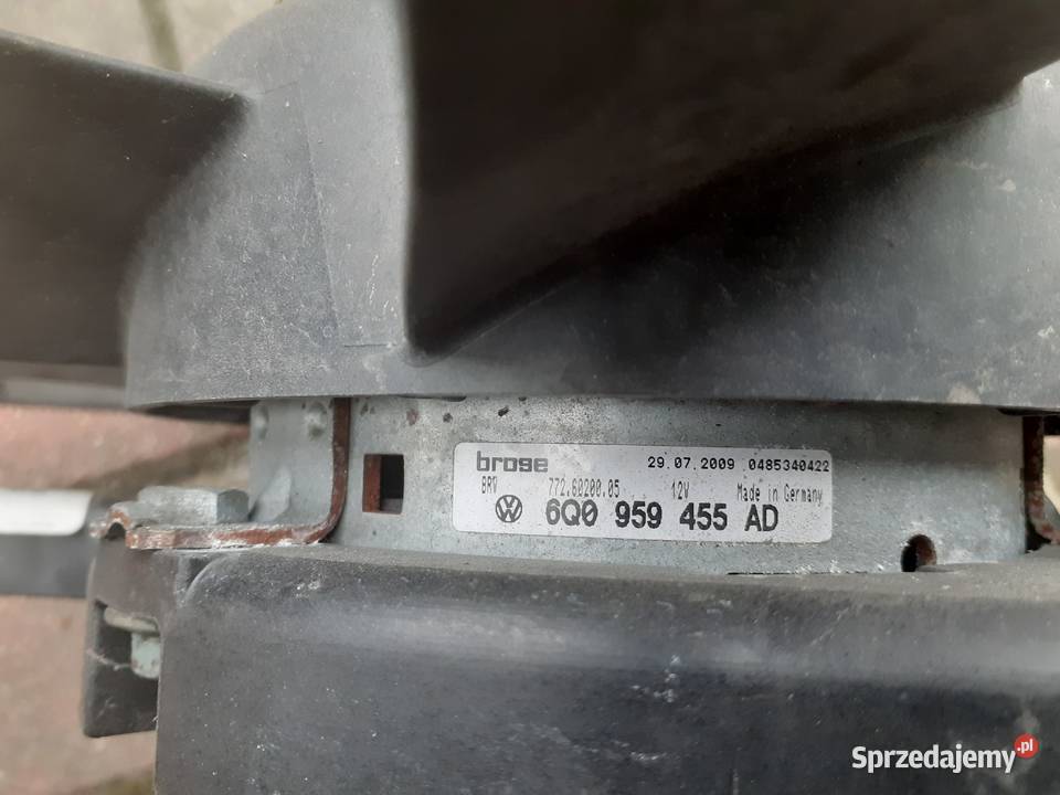 Wentylator VW Polo orginał 6Q0959455AD wentylatory chłodnicy Części sprzedam