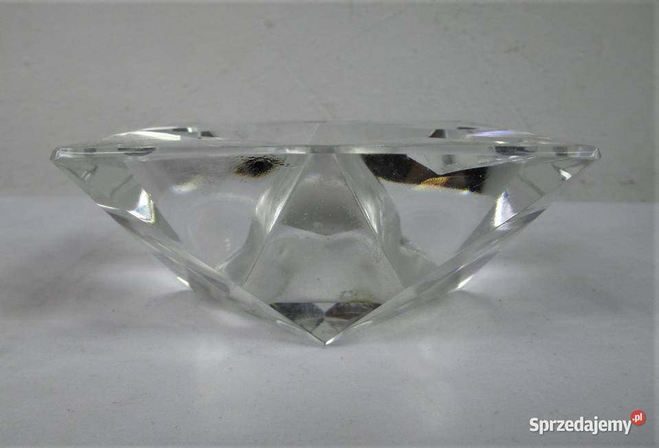 Kryształowa popielnica Porcelana i szkło Lublin