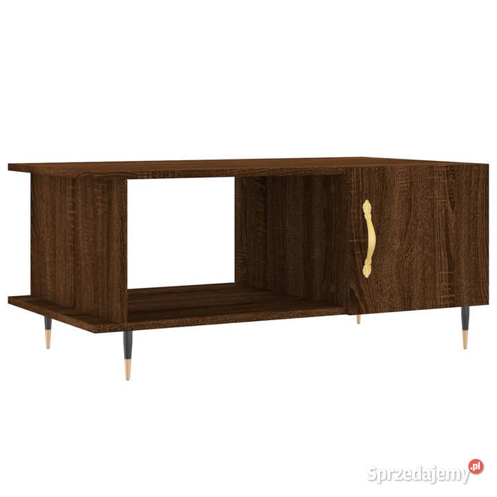 Stolik kawowy brązowy dąb 90x50x40 WM829475 Warszawa