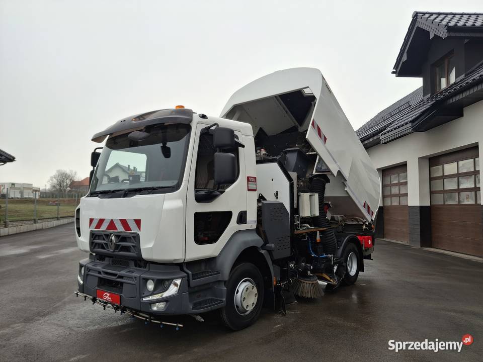 Renault D12 Midlum Zamiatarka SEMAT Zoeller FAUN podgrzewane lusterka boczne