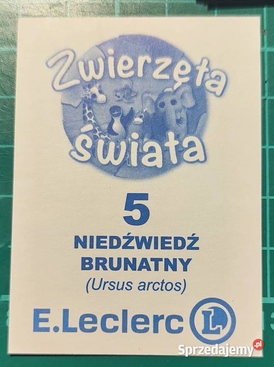 Zwierzęta świata Naklejki do albumu ELeclerc mazowieckie Warszawa