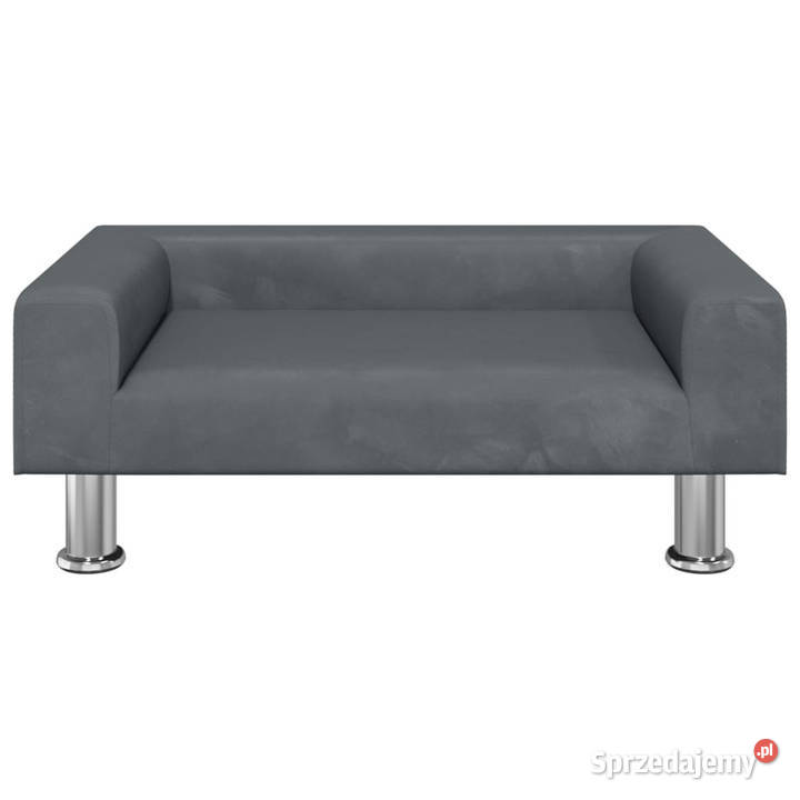 Sofa dzieci ciemnoszara 70x45x265 aksamit mazowieckie Warszawa