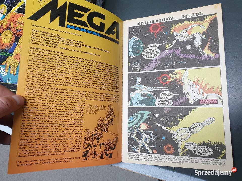 Mega Marvel 23 1994 Silver Surfer TMSem Gdynia sprzedam