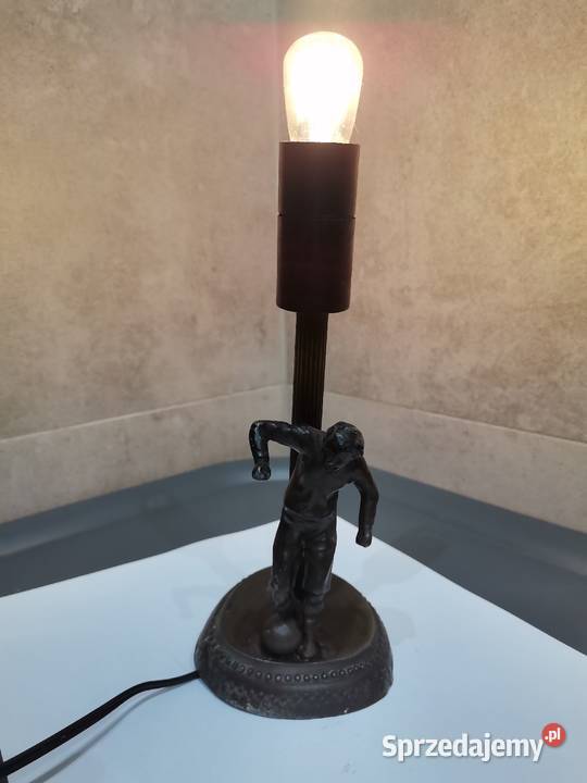 Stara przedwojenna lampa lampka nocna Piłkarz śląskie sprzedam