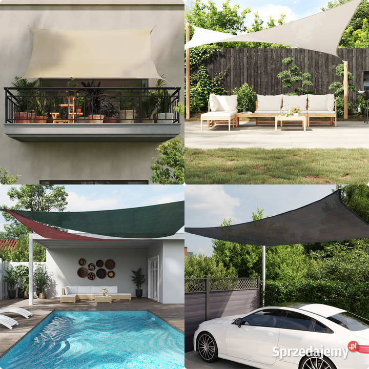 Żagiel przeciwsłoneczny 160 gm taupe 34x2 m HDPE Warszawa