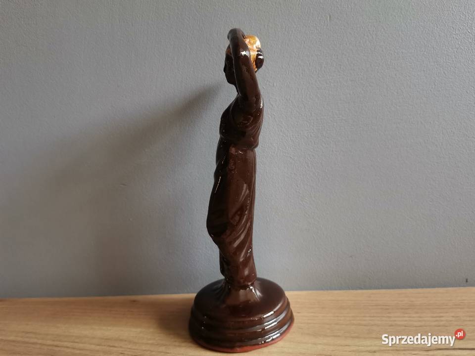 Stara figurka Rzymianka ceramika design PRL 1960 śląskie Katowice