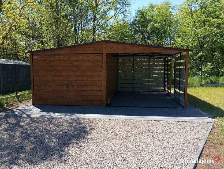 Garaż z wiatą 6x5 i inne wymiary podkarpackie