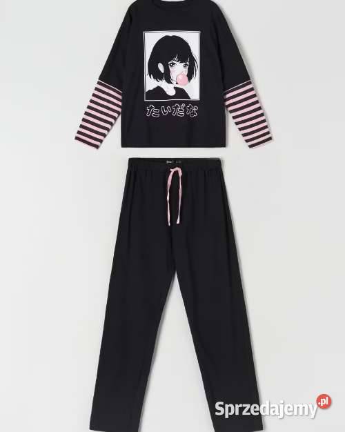 czarna piżama xs 34 100 bawełna sinsay kujawsko-pomorskie Toruń