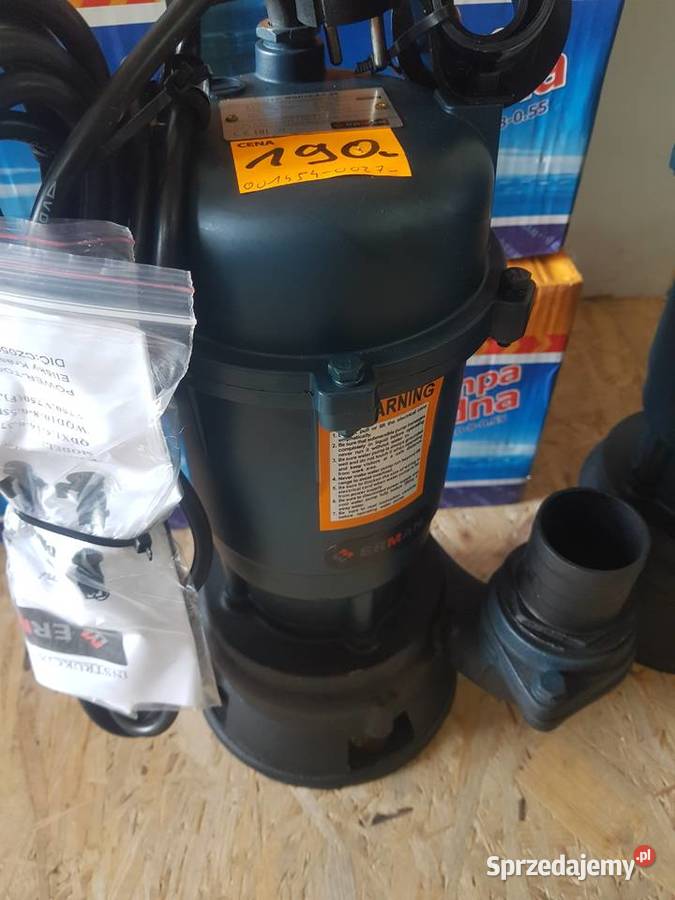 POMPA ZANURZENIOWA DO BRUDNEJ WODY SZAMBA ERMAN Głogowa
