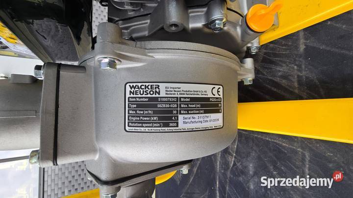 Motopompa do wody czystej Wacker Neuson PG2Gc