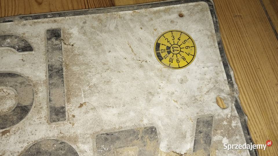 Zabytkowe tablice rejestracyjne celne RFN Pozostałe Zgierz