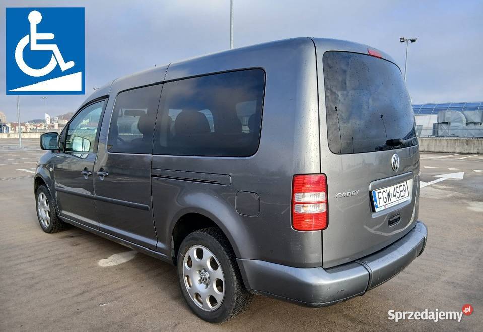 VW Caddy Maxi 16 TDI DSG Rampa inwalidy elektryczne szyby Gorzów Wielkopolski