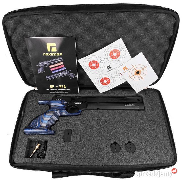 Pistolet wiatrówka PCP Reximex RPA Blue Warszawa