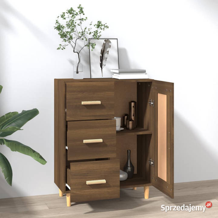 Komoda brązowy dąb 695x34x90 materiał Warszawa