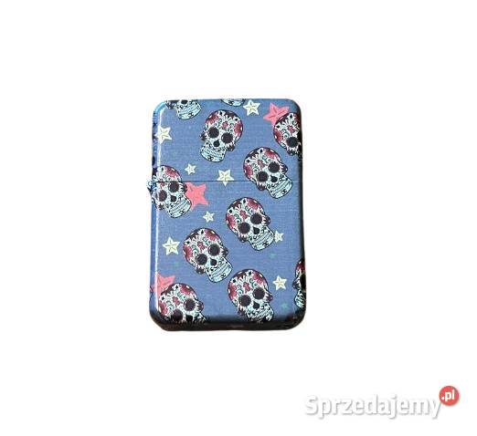 Szara Zapalniczka Benzynowa z Czerwonymi Ostrowy nad Okszą